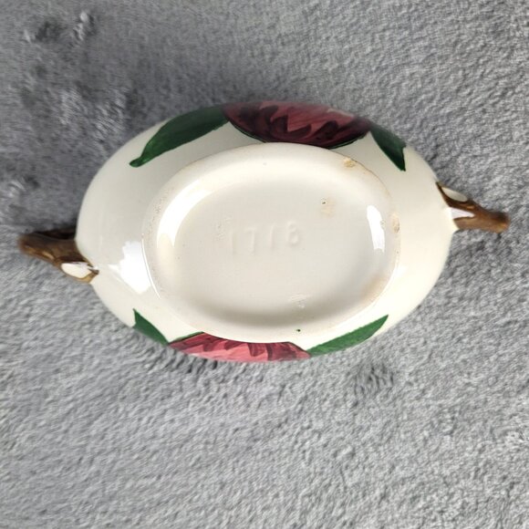 Metlox Poppytrail California Apple 2 Cup & Saucers & Sugar Bowl 1949 VTG MCM - Picture 15 of 16